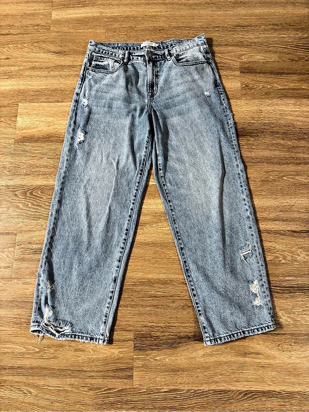 Hidden Low Slung Baggy Jean Jeans Blue Waist 29